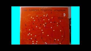 An Andres Segovia Program  DECCA L P   1924