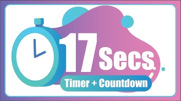 17 Seconds countdown Timer ⏱ with Alarm 🚨 (The Moments)