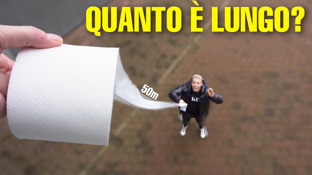 QUANTO È LUNGO UN ROTOLO DI CARTA IGIENICA? *non finisce mai* - YouTube