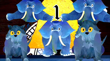 Animals in the clock+Random color effects||hickory dickrory dock