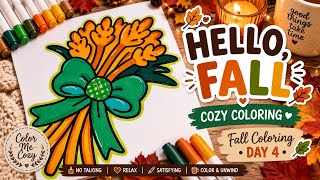 Cozy Fall Coloring 🍂 | Autumn Harvest Coloring | No Talking, Just Coloring