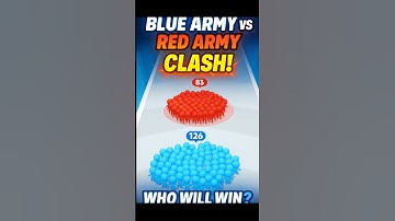 🔥 Blue Army vs Red Army Clash! | Who Will Win? 💥💙 #shorts#countmaster