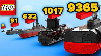 LEGO SUBMARINES From 5 to 9365 Parts | Comparison