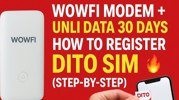 WOWFI MODEM + UNLI DATA 30 DAYS + How to REGISTER DITO SIM (Step-by-Step) 🔥📶