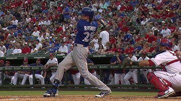 TOR@TEX: Rasmus belts a three-run shot in the fourth