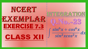 NCERT Exemplar maths solution class 12 Ex.-7.3/Integration Q.No-23