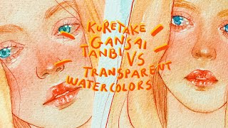 Comparing Kuretake Watercolors Gansai Vs Transparent Watercolors
