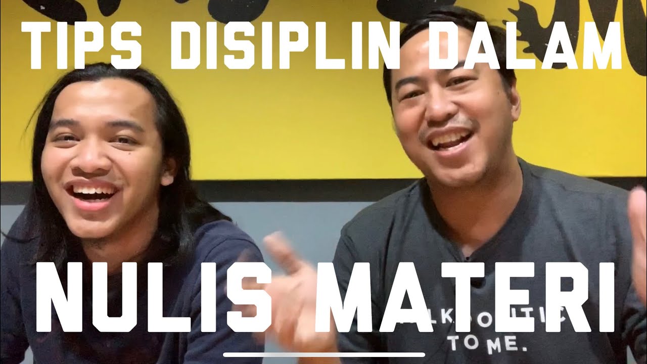 TIPS DISIPLIN MENULIS MATERI STAND-UP - YouTube