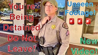 You're Now Being Detained For Refusing To ID, If You Don't Cooperate You'll Be Arrested