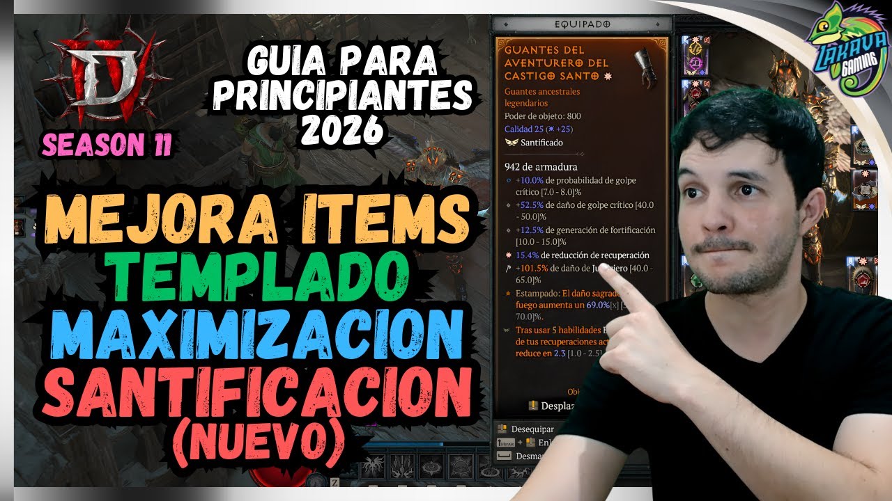 Como MEJORAR ITEMS en Diablo 4 ? Templado Maximizacion y Santificacion