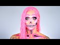 My First NEON SKULL - Halloween Makeup Tutorial | Kimora Blac