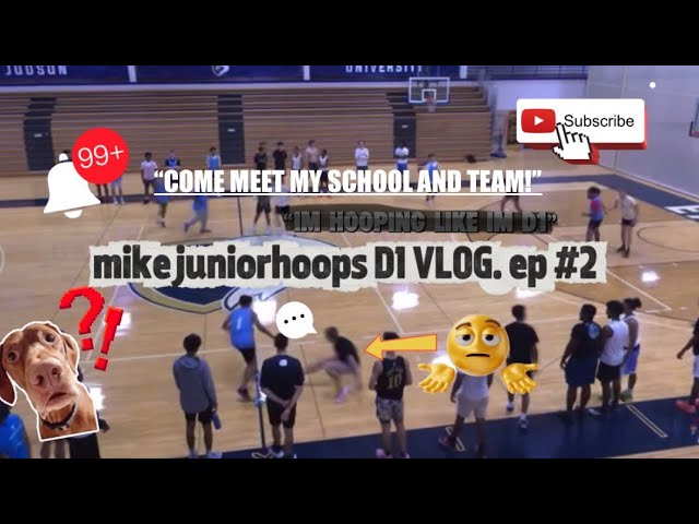"Come Meet My School nd Team!"- mikejuniorhoops D1 vlog. ep#2