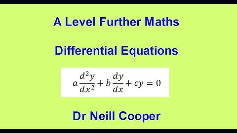 A Level Further Maths Complementary Function for 2nd order ODEs