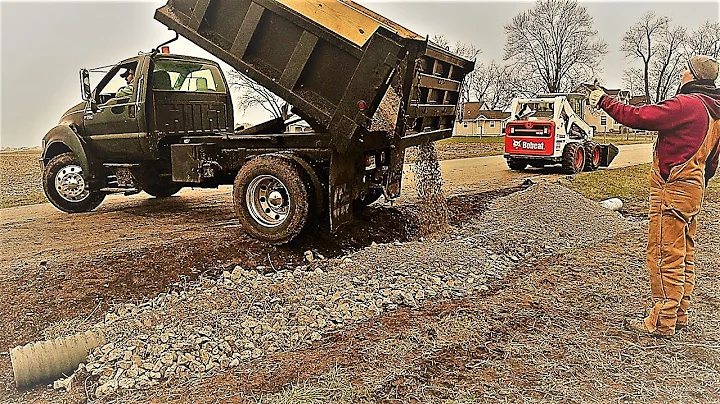 Culvert Pipe Install on a Friday Afternoon