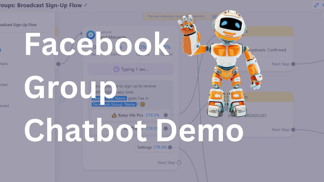 Facebook Group Chatbot DEMO - YouTube