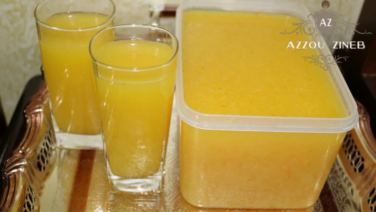 عصير البرتقال ب4 🍊 برتقالات و 2 🍋 ليمونات حامضات أكثر من 5 لتر من العصير/Jus d'orange