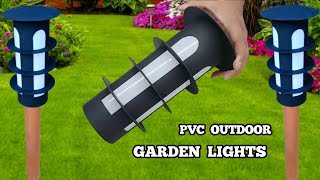 Diy Outdoor Garden Lamp From Pvc Pipe | Decorative Lights For Home Garden | Garden Light 2022