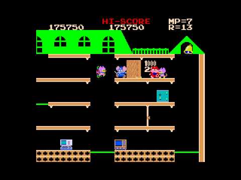 MSX] Mappy (MSX2) - Rounds 1-25 - Score: 299060 - Tool Assisted