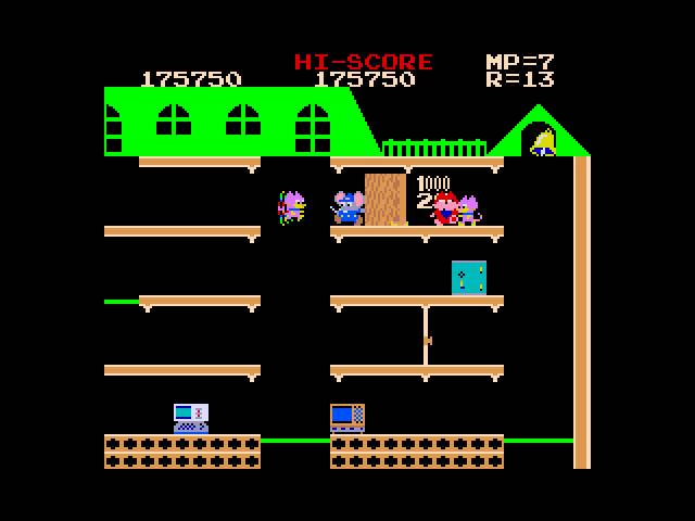MSX] Mappy (MSX2) - Rounds 1-25 - Score: 299060 - Tool Assisted