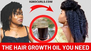 DIY Homemade Hair Growth Oil for Fast Growth and Thickness in 4c Natural Hair