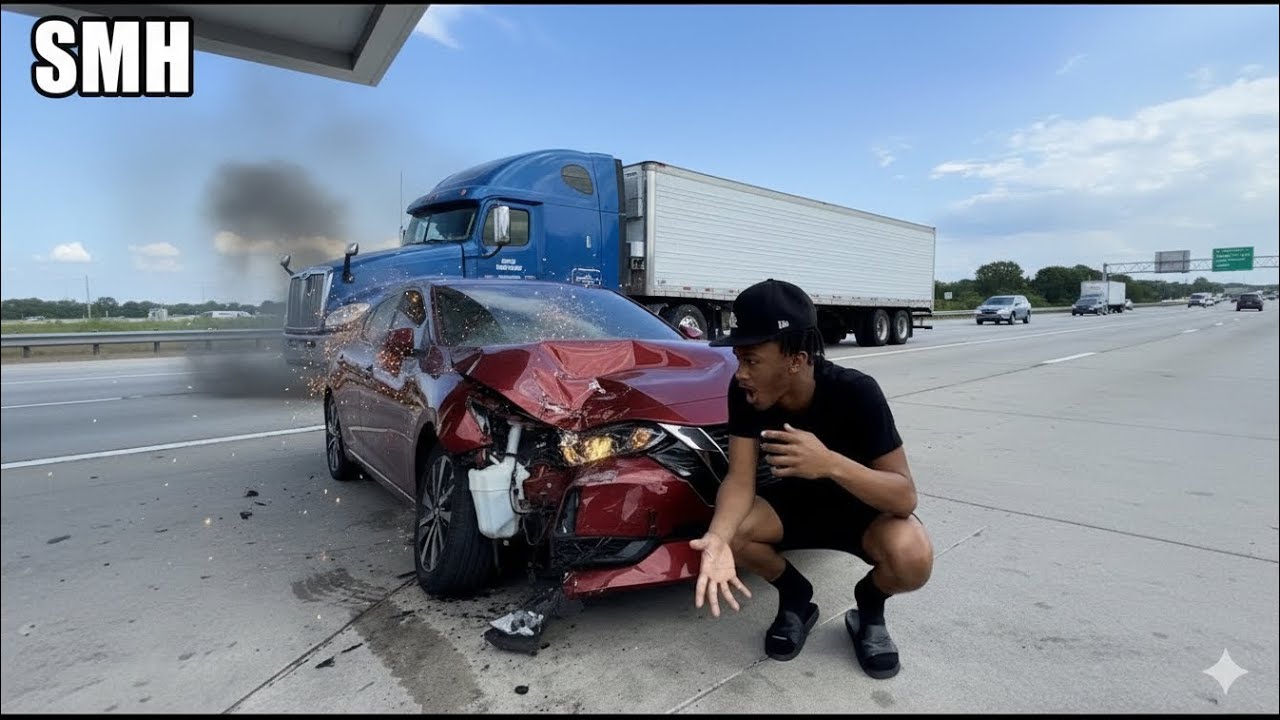 This 18 Wheeler HIT My Car And Ran Off ! 🤬 HOW!? - YouTube
