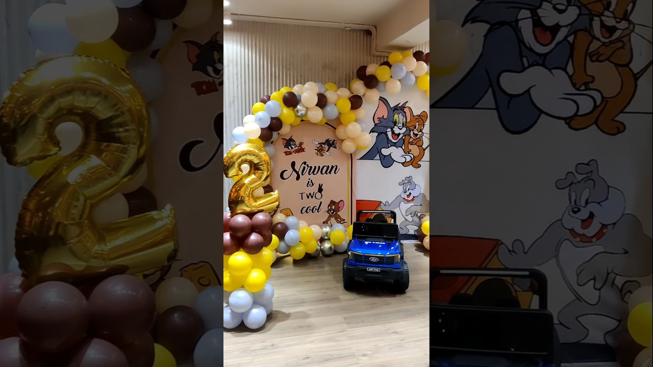 Tom & Jerry theme birthday setup! 