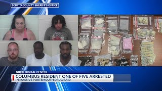 Columbus resident one of five arrested in massive Portsmouth drug raid