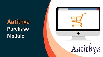 Purchase Module | Aatithya ERP Tutorial | Dataman