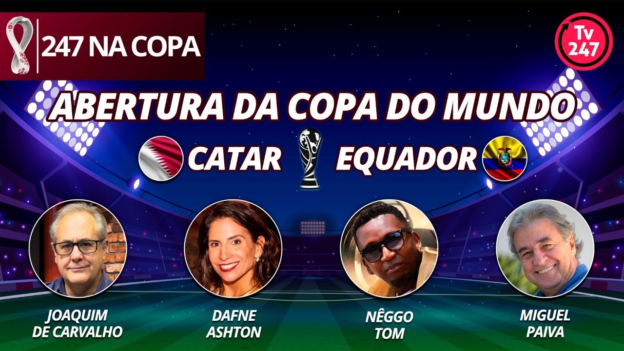 CATAR X EQUADOR - ABERTURA DA COPA DO MUNDO 2022 - PRÉ-JOGO 