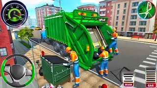 Garbage Trash Truck Realistic Simulator 3D - City Road Garbage Dumper Truck Games - Android GamePlay screenshot 1