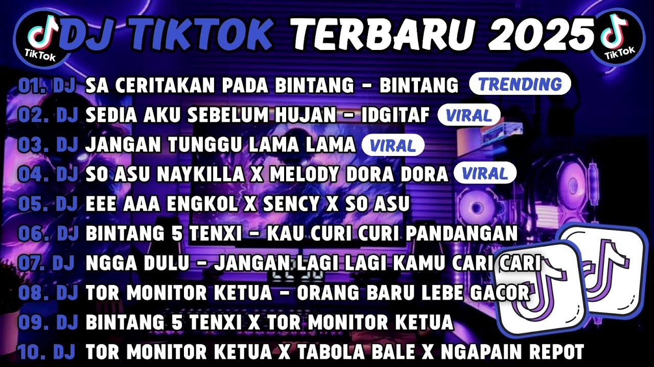 DJ TIKTOK TERBARU 2025🎵DJ SA CERITAKAN PADA BINTANG - BINTANG🎵DJ SEDIA AKU SEBELUM HUJAN - IDGITAF