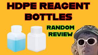 Reagent Bottles HPDE 1/2oz Plastic Bottles Unbox + Leak Test