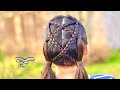 Overlapping Braids into ponytails