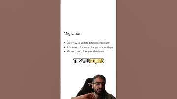 What is Database Migration and when do you need it #databasemigration #backenddevelopment
