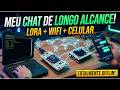 CHAT 100% OFFLINE! Conectei dois Celulares e também PC via LoRa (Sem Internet!)