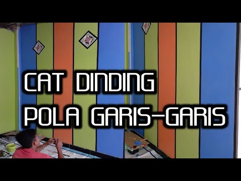 Cara Cat Dinding  Pola Garis  Garis  Patr 2 YouTube