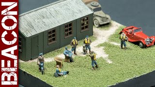 Beacon Models Battle of Britain RAF Dispersal set (1/144 scale diorama)