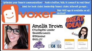Voxer- How to Up Your Communication AND Professional Learning - Amelia Brown