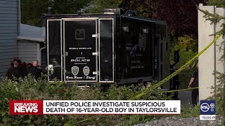 Police Investigate Suspicious Death Of Teen In Taylorsville