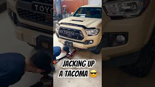 Jacking up a Tacoma under 1 minute at the Farm CarShop #shorts