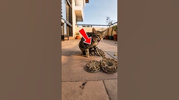 Mother Cat vs Giant Python, A Terrifying Fight to Save Her Kittens! 🐱🐍 #wildliferescue #cat #snake