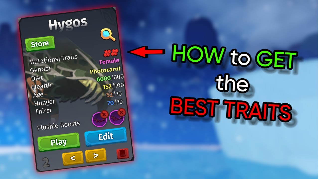 Outline Video HOW TO GET GOOD CREATURE TRAITS || Creatures of Sonaria