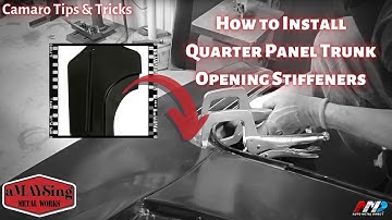 How to Install the Rear Quarter Panel Trunk Opening Stiffeners on a 1968 camaro.