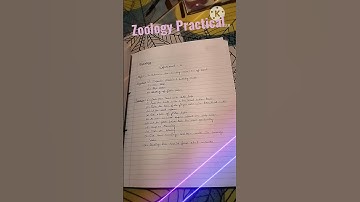 zoology practical part 3#purnea_university #part3 #practical #viral 🙂