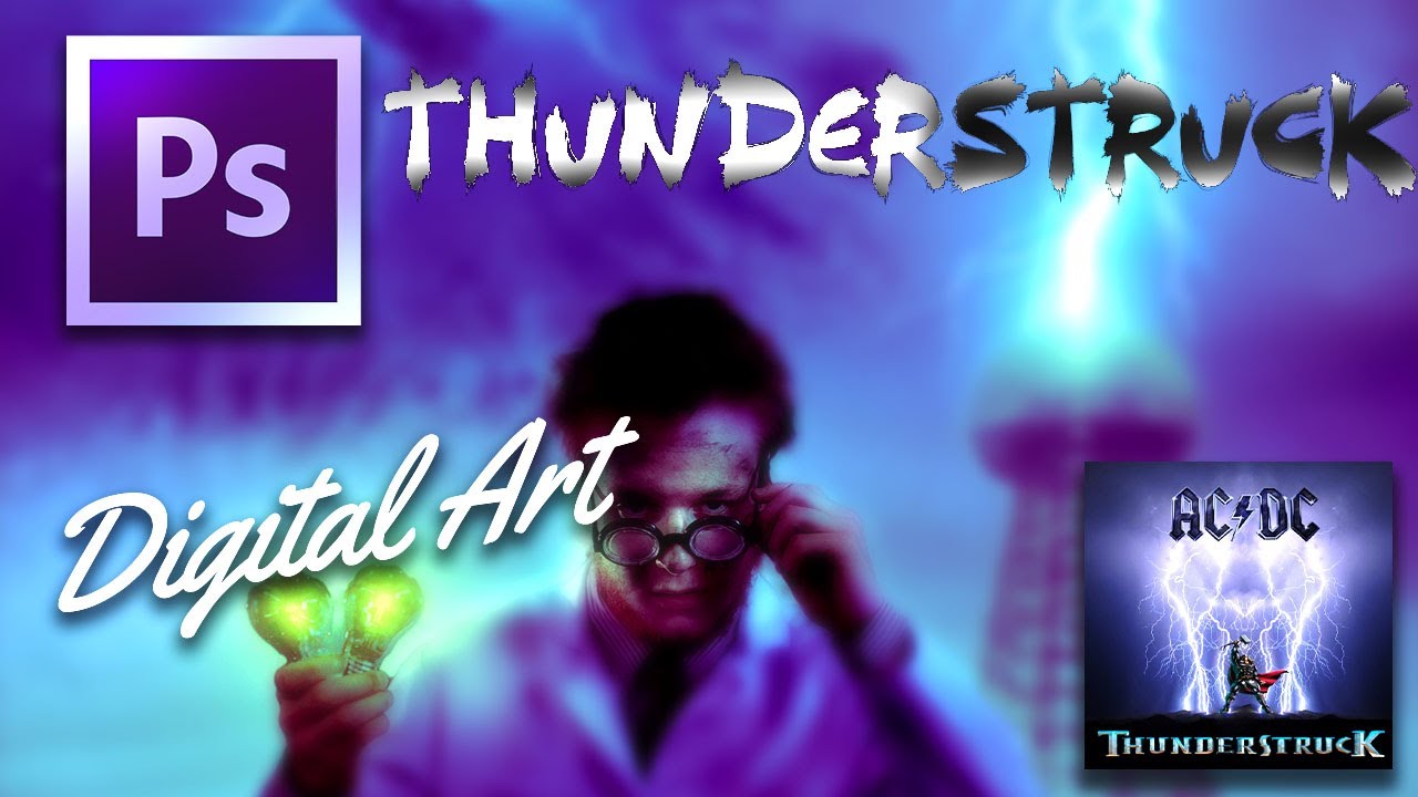 AC/DC - Thunderstruck | Album Cover Photo Manipulation | Digital Brown ...