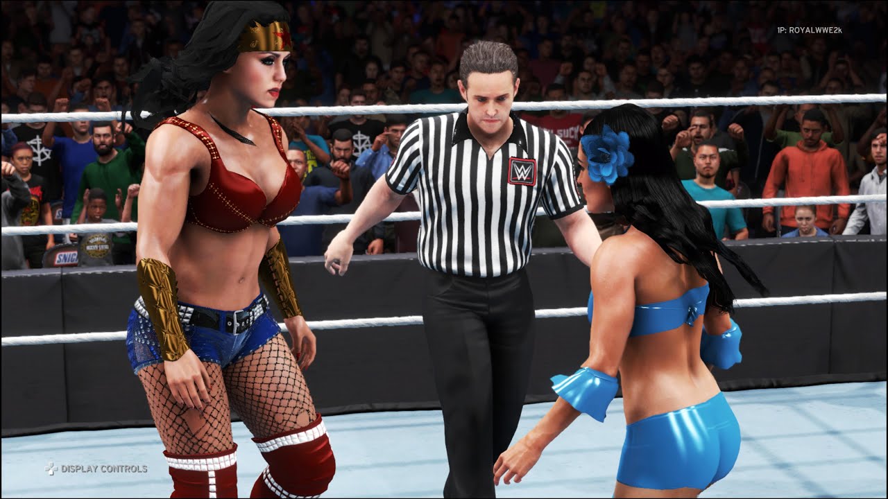 WWE 2K20 - Wonder Woman vs. Brie Bella - FULL MATCH - Royal Girl Fights