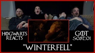 Hogwarts Reacts: GoT S08E01 - Winterfell