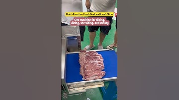 Multi-functional automatic fresh meat cutting machine, make air-dried meat strips