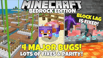 Minecraft Bedrock 1.16.210 Update! Block Lag Is FIXED! Rejoice!🎉4 MAJOR Bugs Added, Parity Changes