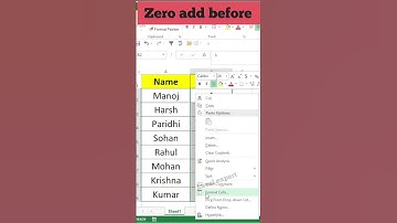 how to add zeros before number in Excel super interview questions #excel #exceltricks #microsofttips